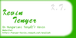 kevin tenyer business card